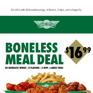 👀Boneless Meal Deal just $16.99?!