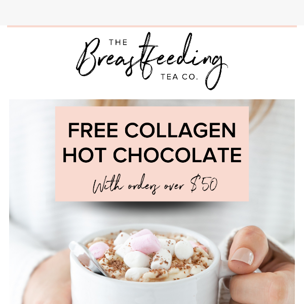 ✨FREE Lactation Hot Chocolate with orders over $50✨