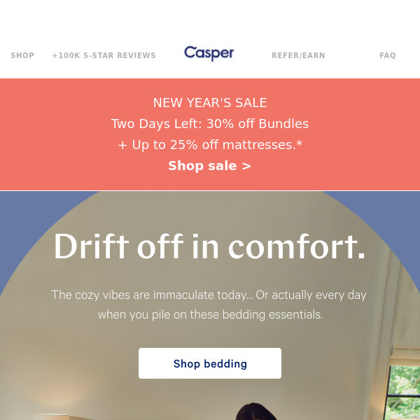 Cozy, enhanced + New Years savings.