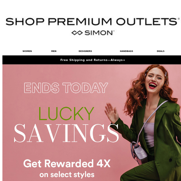 LAST CALL: More Savings & Points with the Lucky Savings Event