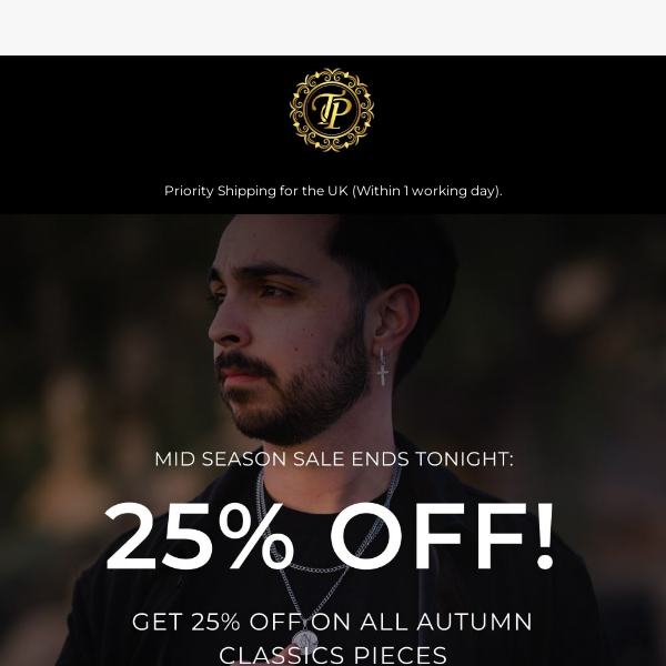 Last chance to get 25% OFF