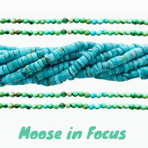 Turquoise Moose Beads: Nature's Beauty in Every Color ✨