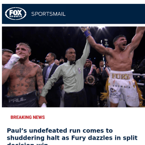 🚨BREAKING🚨 Fury beats Jake Paul amid ref controversy