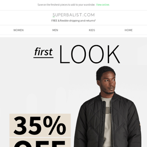 🤩 FIRST LOOK | 35% OFF the latest fashion 🤩