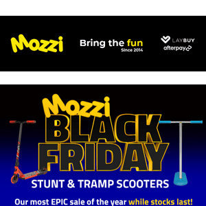 Black Friday 🚨 Trampoline Scooters from $119.20!