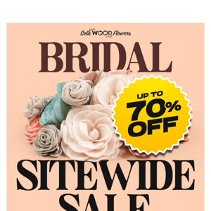 Hey Sola Wood Flowers, Say 'I Do' With Up To 70% Off 🌸