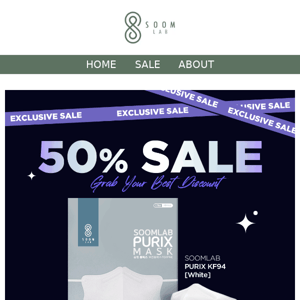 50% SALE on PURIX WHITE again🎉🎉