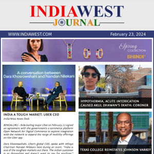 IndiaWest: Today's News, 23 February 2024