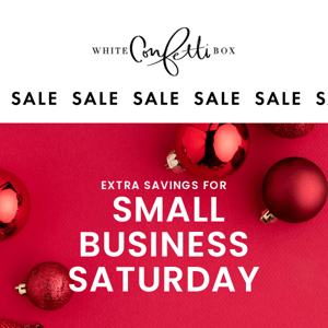 ONE ORDER TODAY WILL BE FULLY REFUNDED FOR SMALL BUSINESS SATURDAY