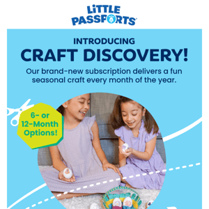 Let’s Get Crafty! NEW Craft Discovery Subscription