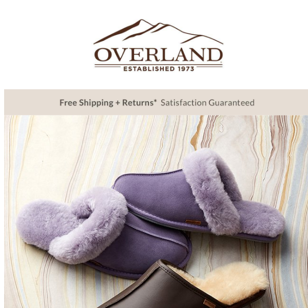 Comfortable & Breathable Sheepskin Slippers - Overland Sheepskin
