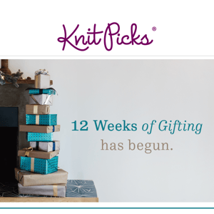 12 weeks of free patterns has begun.