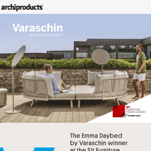 The Emma Daybed by Varaschin winner at the Sit Furniture Design Award