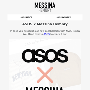 👉 ASOS x Messina Hembry