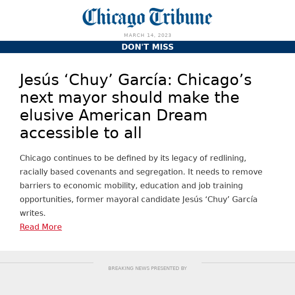 Chicago’s  next mayor should make the elusive American Dream accessible to all