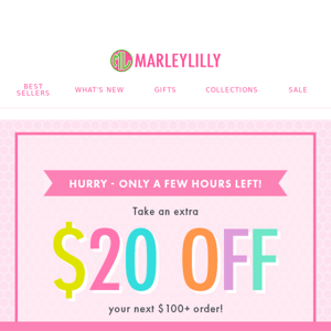 ICYMI: Your $20 OFF coupon is waiting!