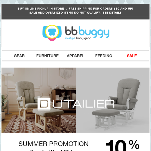 BB Buggy: Summer Promotion on Nursery Furniture
