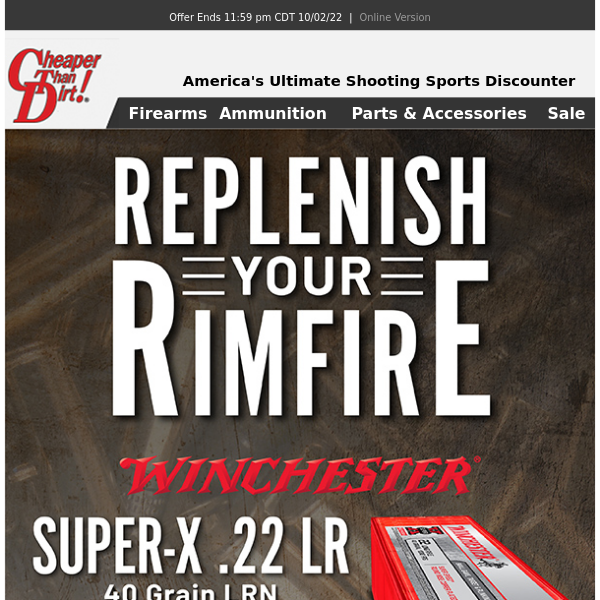 Restock Your Rimfire and Get To Plinking!