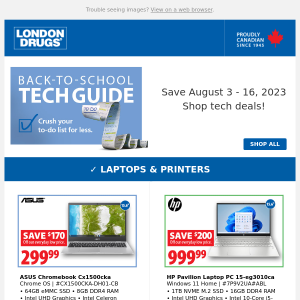 Tech Deals for all your Back-to-School Needs 💻