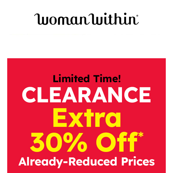⭕ (1) New Message: Extra 30% off Clearance! Limited Quantities!