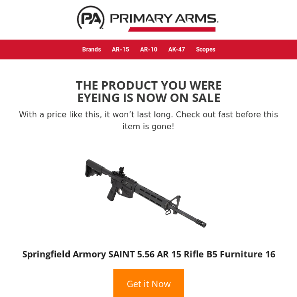 💲 Price drop! Springfield Armory SAINT 5.56 AR 15 Rifle B5 Furniture 16 is now on sale… 💲