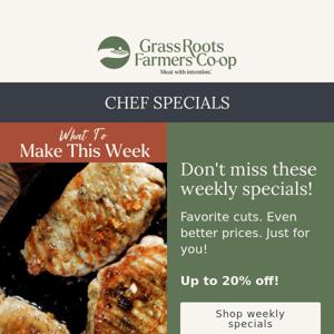 New March Chef Specials!