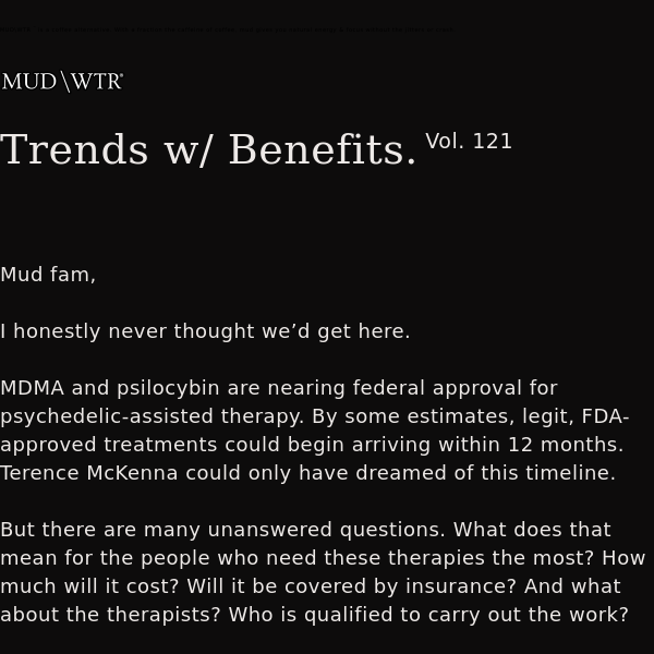 TWB 121: What will access to psychedelic-assisted therapy look like?