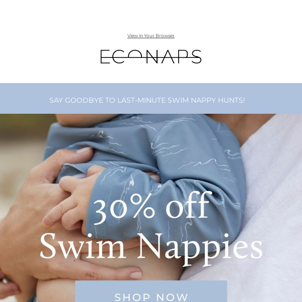 Stop getting caught out –30% OFF Swim