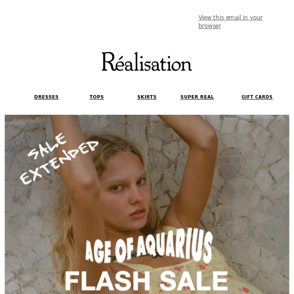 SALE EXTENDED | The Age of Aquarius Flash Sale
