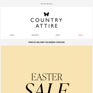 Easter Sale | Up to 60% off 🐰