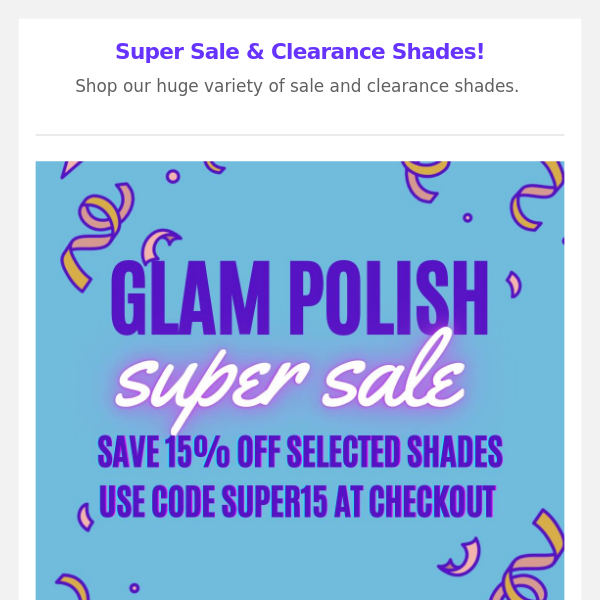 Super Sale! 💅💫