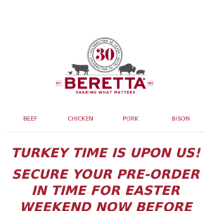 🦃🥩SECURE YOUR EASTER TURKEY NOW WHILE SUPPLIES LAST!🥩🦃