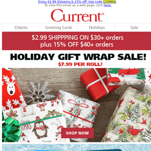 A Double Deal plus a Holiday Gift Wrap Sale