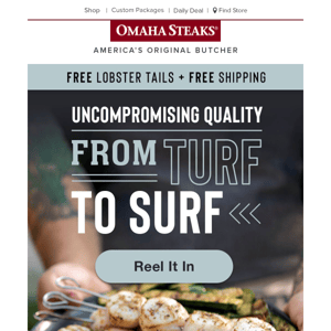 Fall savings in effect: FREE Lobster Tail Skewers!