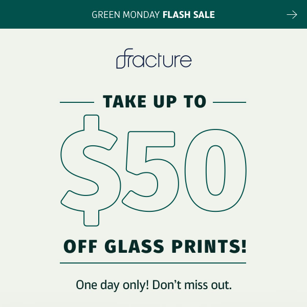 Green Monday Deals up to $50 OFF