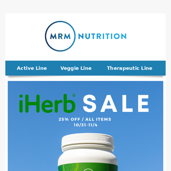 25% off all products on iHerb