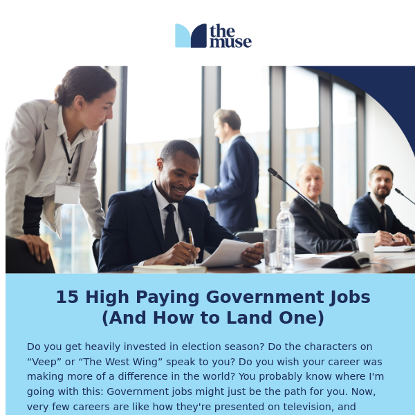 15 high paying government jobs