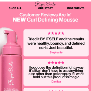Customer Reviews Are In! 🌟 NEW Curl Defining Mousse