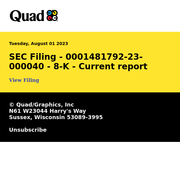 Quad SEC Alert