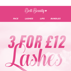 3 for £12 Lashes 🤯