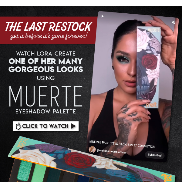 Create endless looks with 💀 Muerte Palette 🖤
