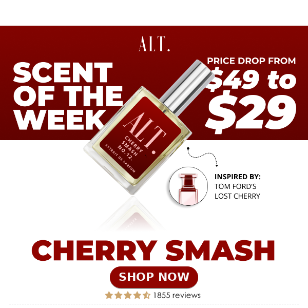 Inspired by TOM FORD Lost Cherry for 30% OFF 🍒