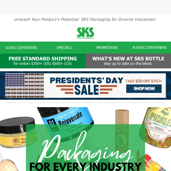 ⬆️ Elevate Your Brand with SKS: Tailored Packaging Solutions Now 20% OFF for Every Industry!