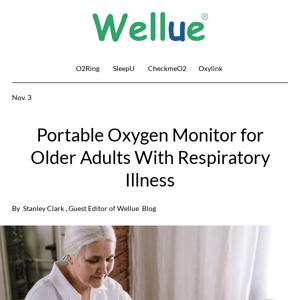 Portable Oxygen Monitor for  👵 👴 Older Adults With Respiratory Illness