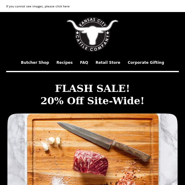 FLASH SALE! 20% Off Site-Wide!