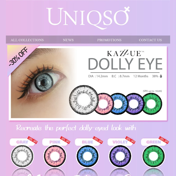 Our Favorite Kazzue Dolly Eye Contacts Are Back With DISCOUNT!!