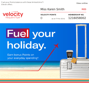 Virgin Australia, fill up your tank and Points balance at 7-Eleven