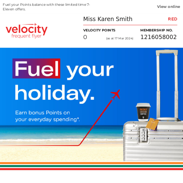 Virgin Australia, fill up your tank and Points balance at 7-Eleven