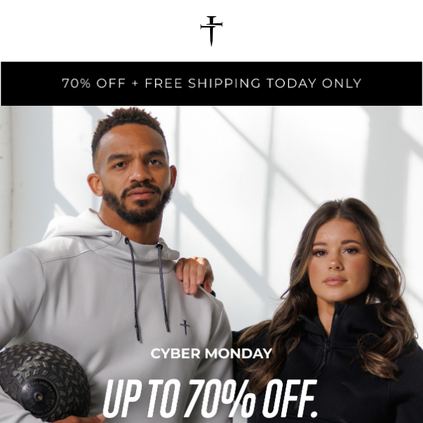 Up to 70% off PLUS free shipping!