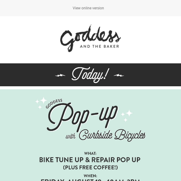 Today! Curbside Bicycles is Popping Up at our Superior/Wells Location